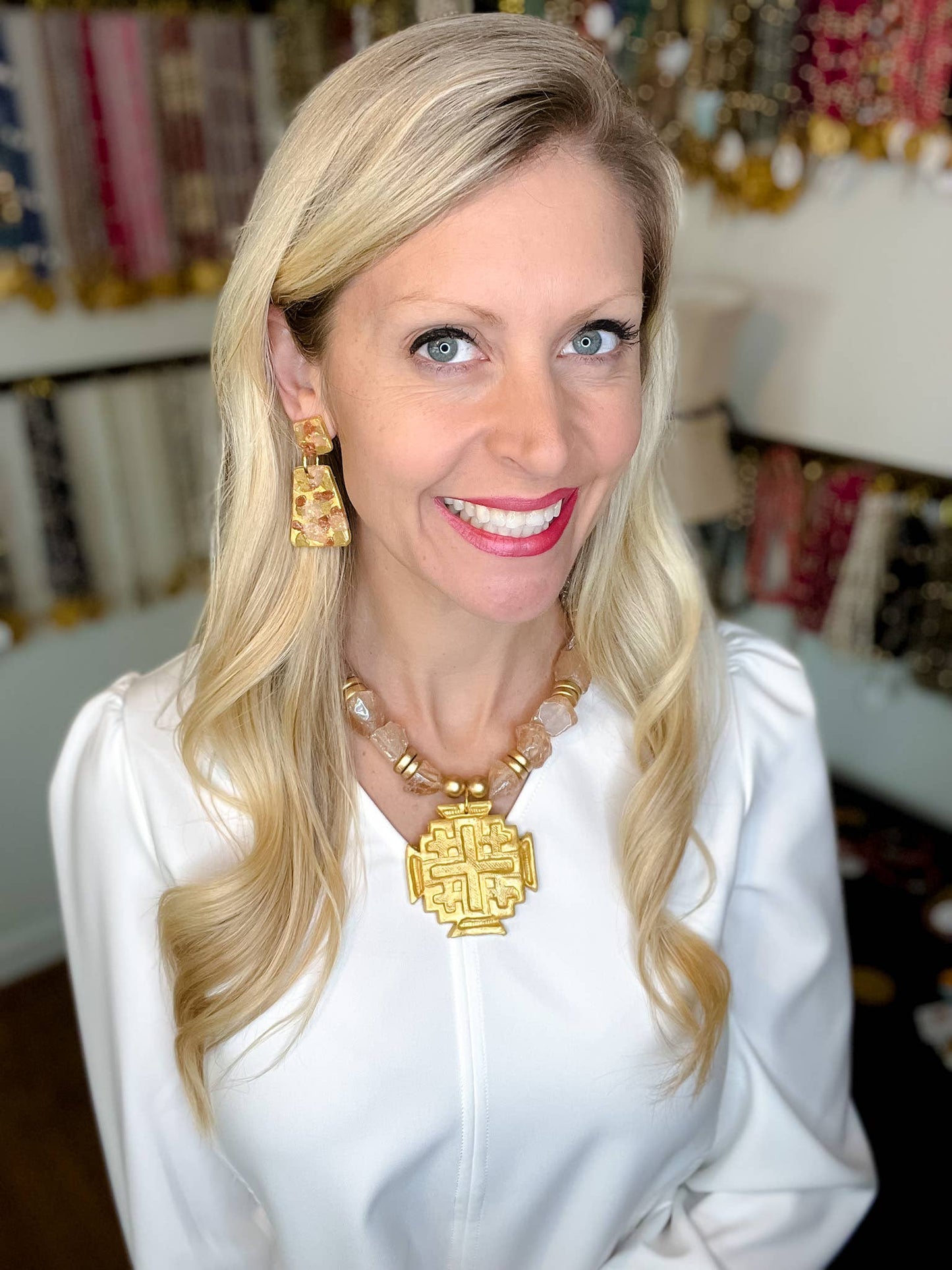 Hidden Truth Jewelry - Gold, Rose Gold, Bronze & Opal Double Dangles