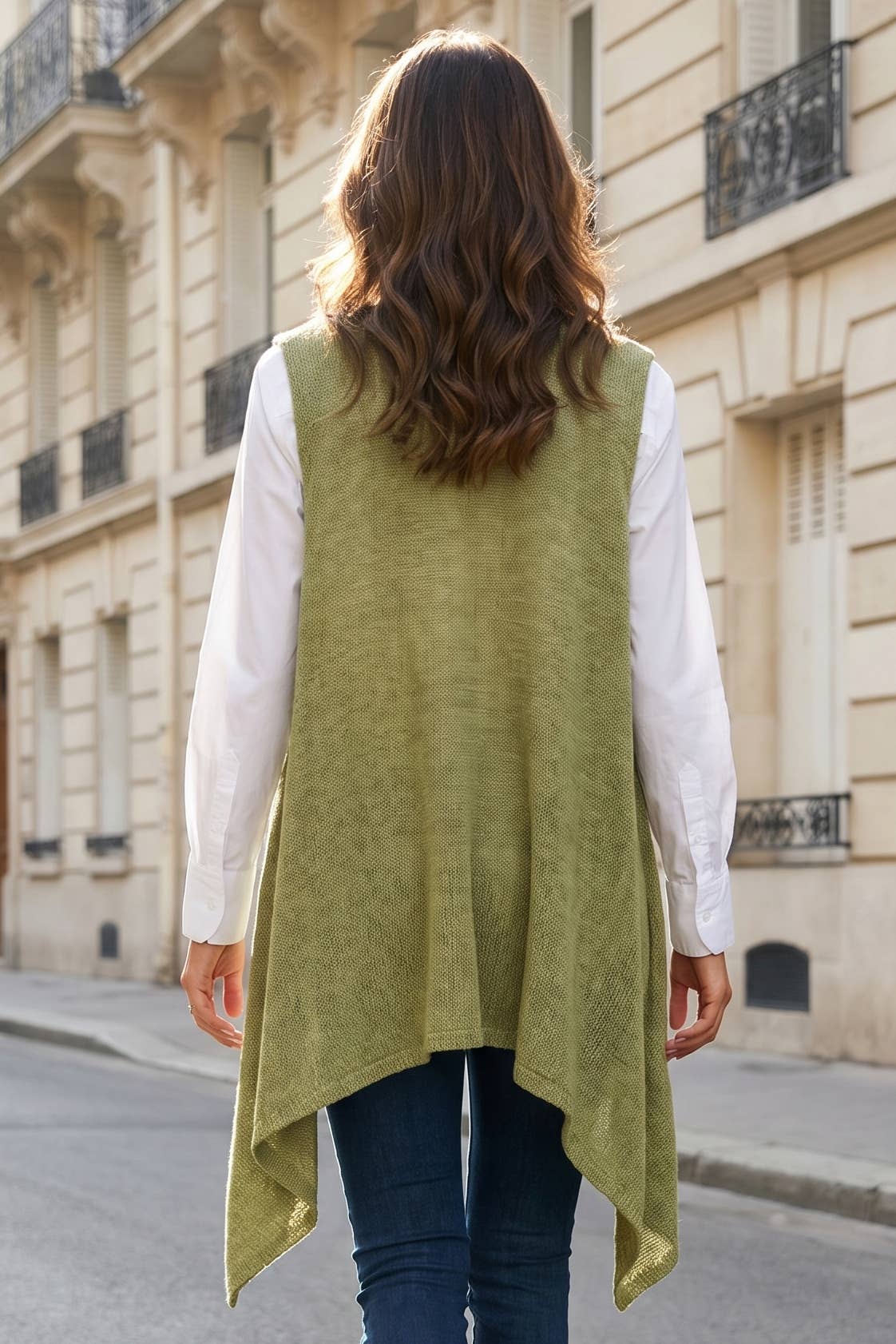 Dear Scarlett - Sleeveless Knit Vest: BLACK / S