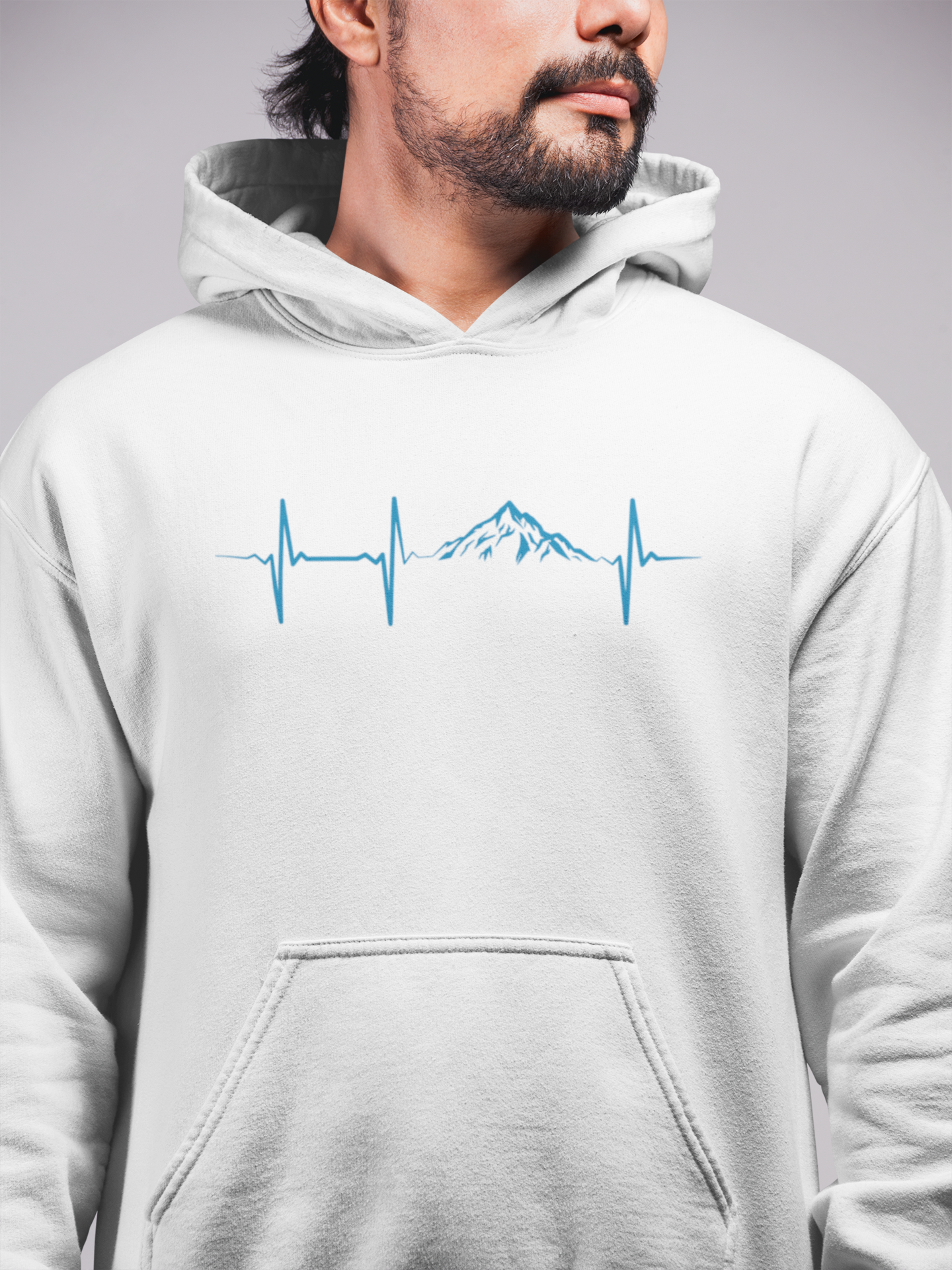 Hunt Hook Eat - Mountain Pulse Hoodie: Navy / Medium