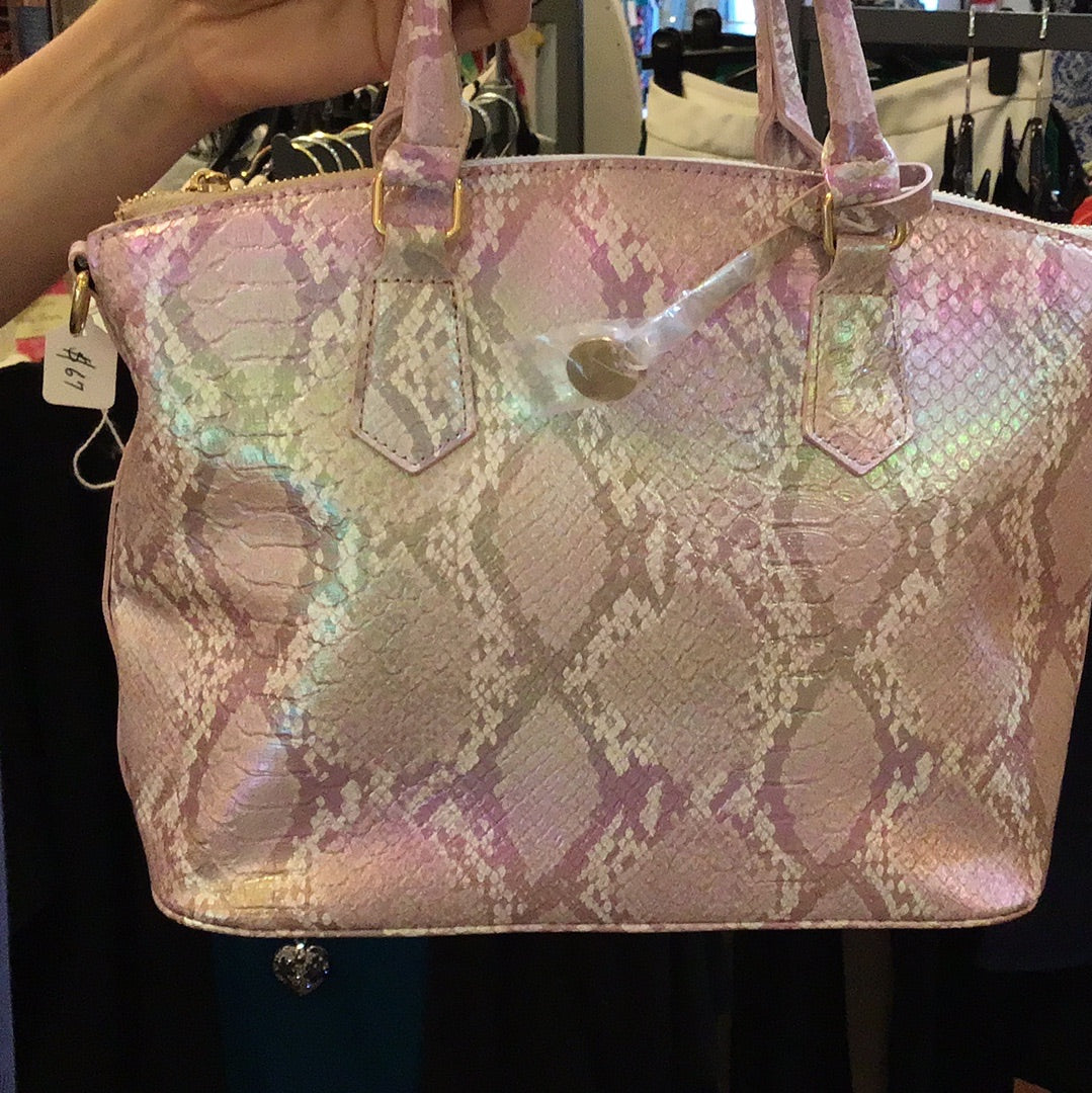 Handbag shimmer snakeskin