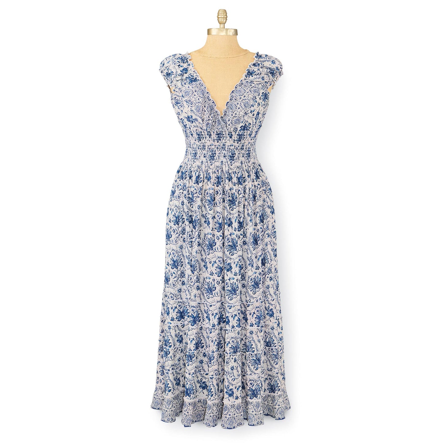 Back in the Saddle - Praire Mist Floral Dress: Small
