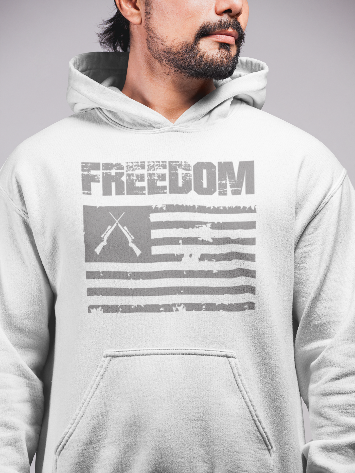 Hunt Hook Eat - Freedom Hoodie: Black / 2xl