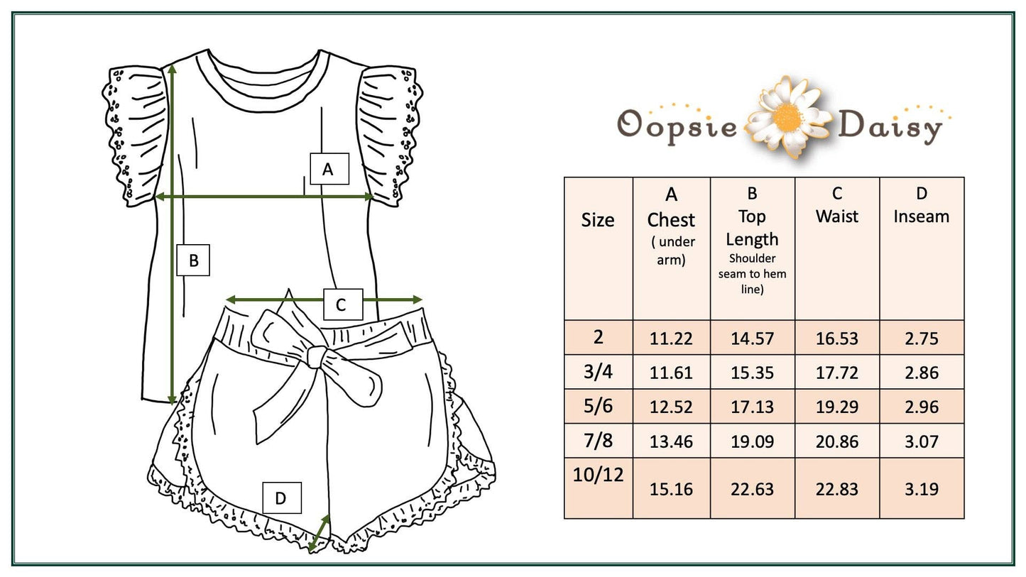Oopsie Daisy - Girls Pink Lace Checkered Spring Summer Ruffle Short Set: 7/8