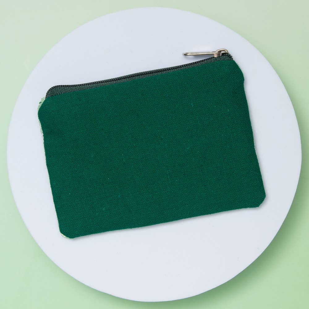 Sophia Collection - Martini with Stripe Pattern Seed Beaded Coin Bag