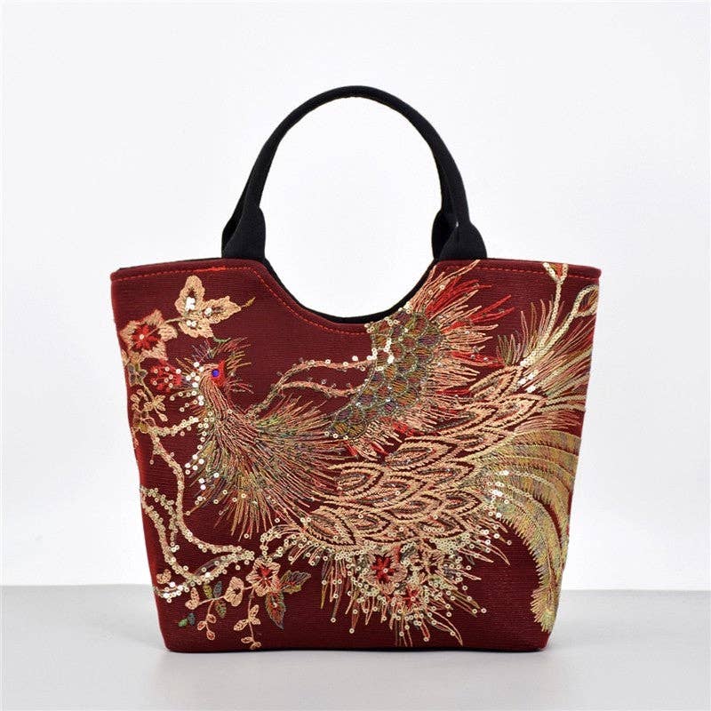 UZ Store - Vintage Embroidered Tote Bag