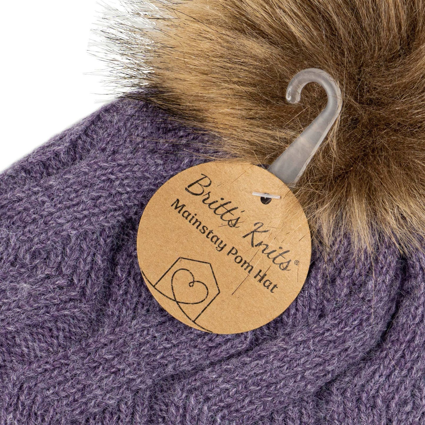 DM Merchandising - Britt's Knits Mainstay Pom Hat Open Stock: Purple