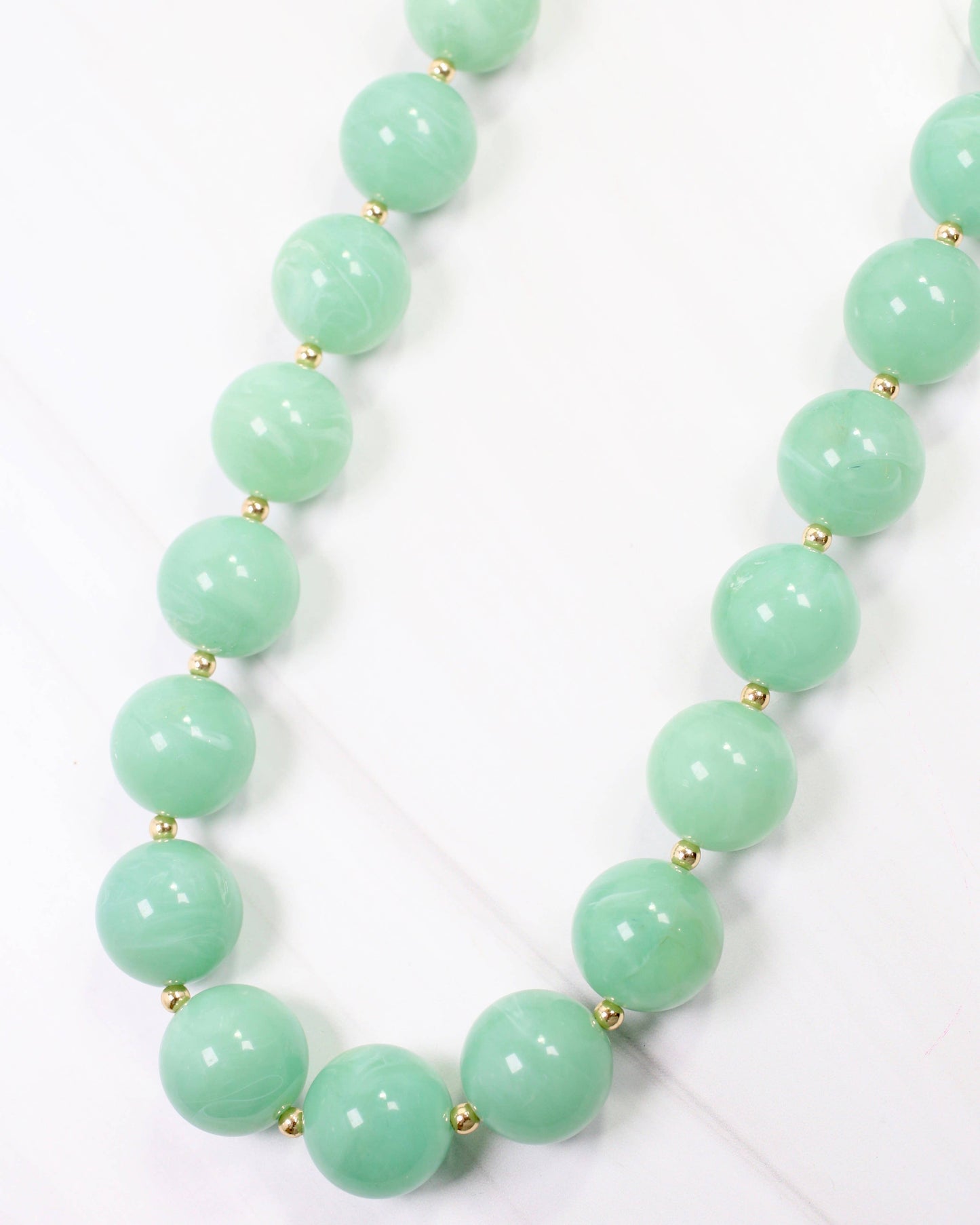 Caroline Hill - Tarrytown Marble Beaded Necklace Mint: Default
