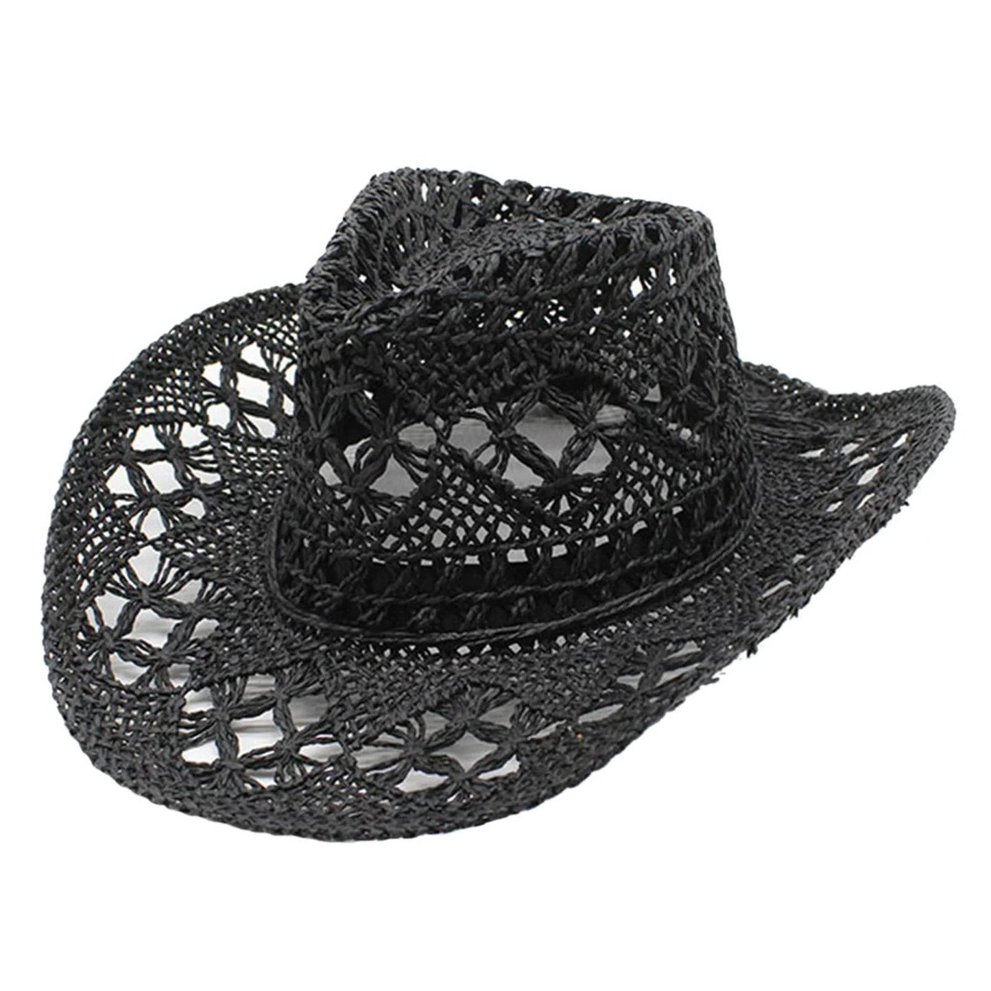 Syrrios Gifts LLC - Western Cowboy Cowgirl Straw Hat Sun Summer Beach Party: Blue