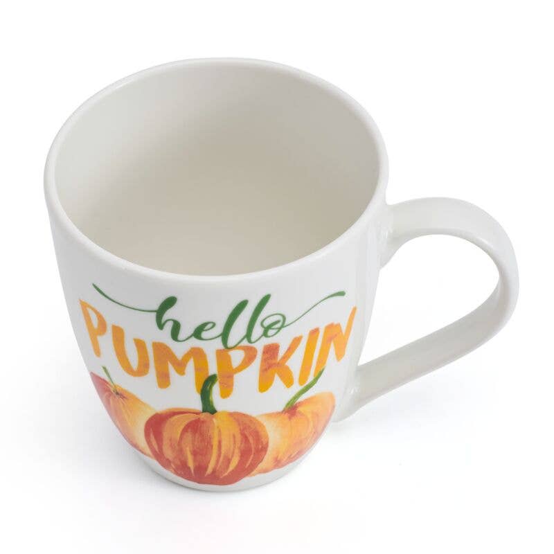 Fitz and Floyd® Mikasa® Pfaltzgraff® - Pfaltzgraff 18Oz Mug Hello Pumpkin Open Stock: Porcelain / English