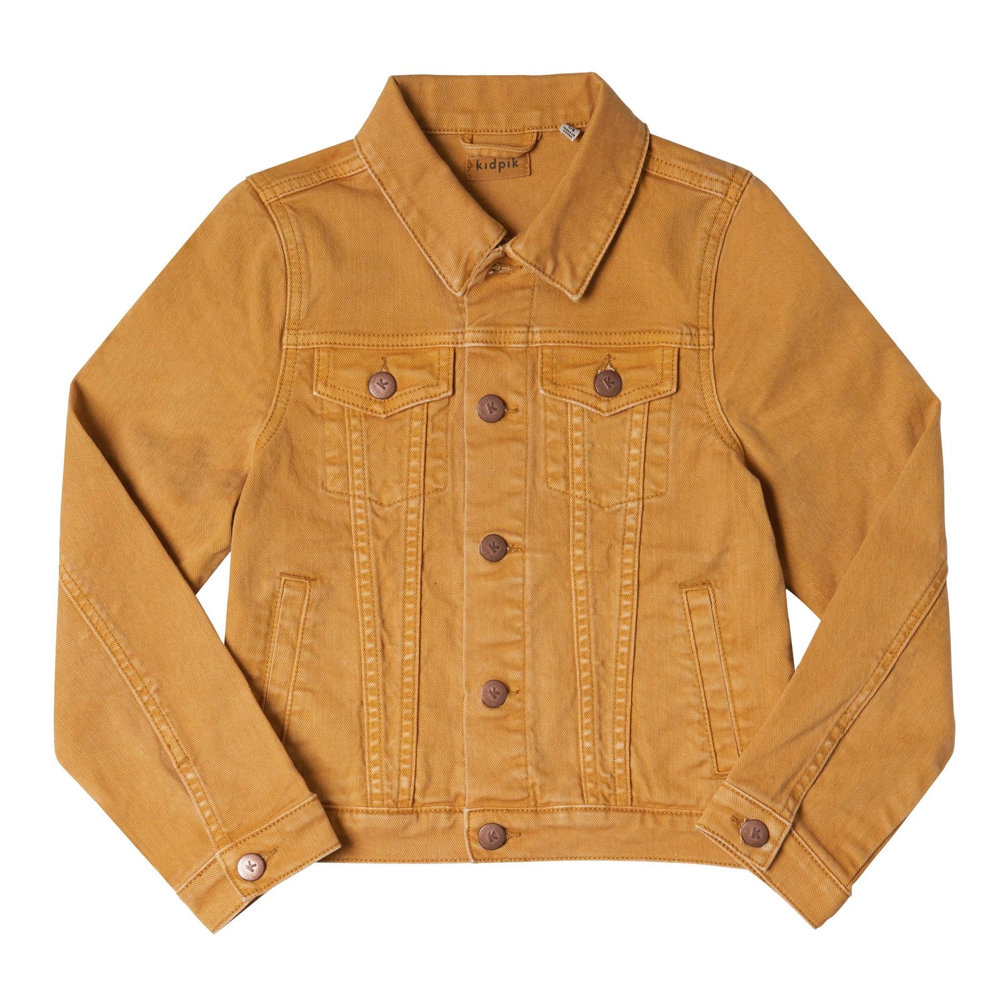 Kidpik - Colored Jean Jacket: Oyster Grey / M (10)