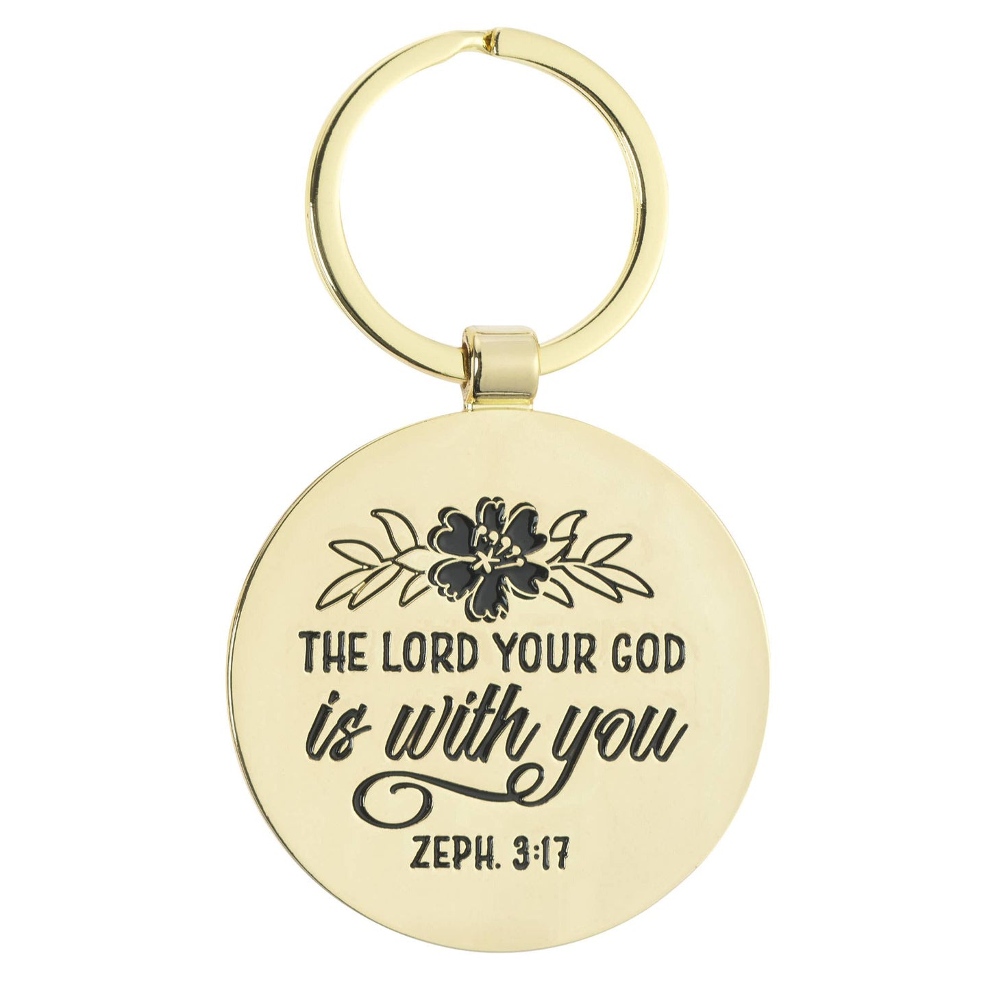 Christian Art Gifts - Keychain Teach Encourage Inspire Zeph. 3:17