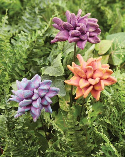 Ancient Graffiti - 27" Flower Garden Stake, Assorted colors