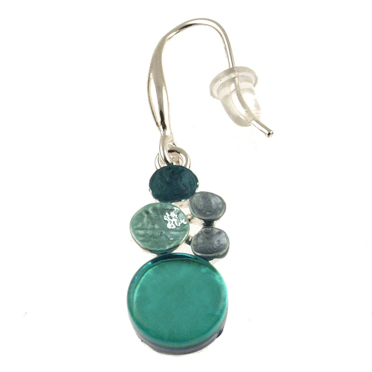 Origin Jewelry - Multi Dot Earring, Two-Tone Shell & Resin: Cream White