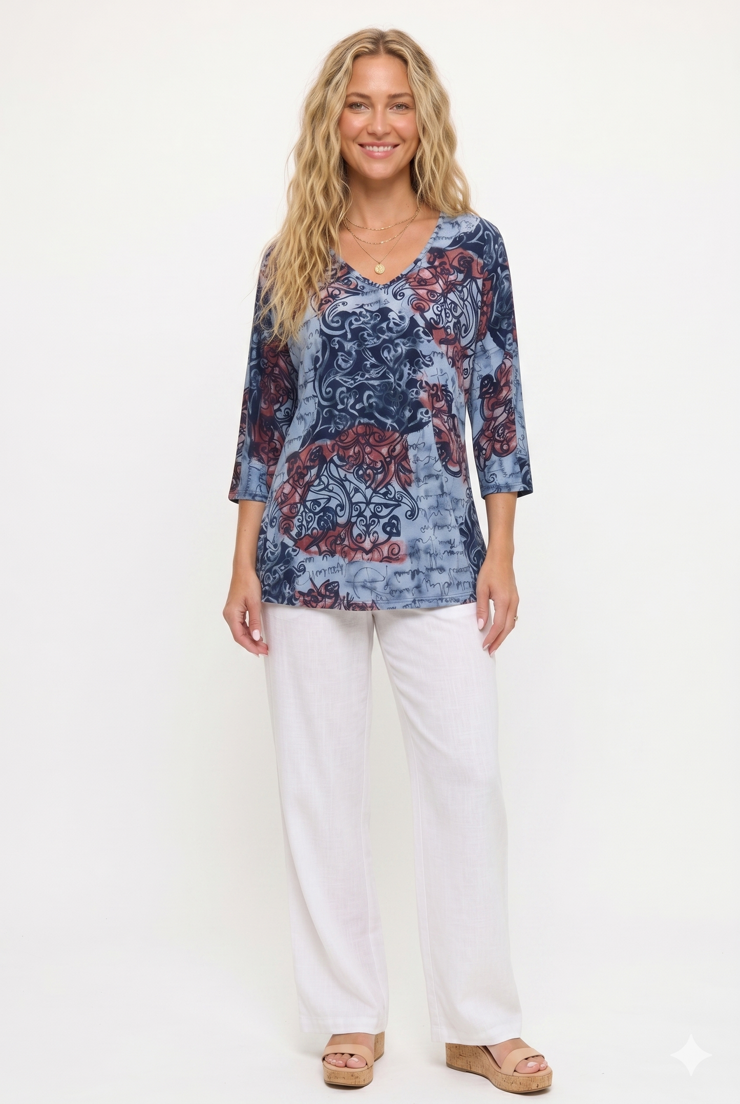 Jostar - HIT V-Neck Band Top W/Vent-3114HT-QRP1-W531: S