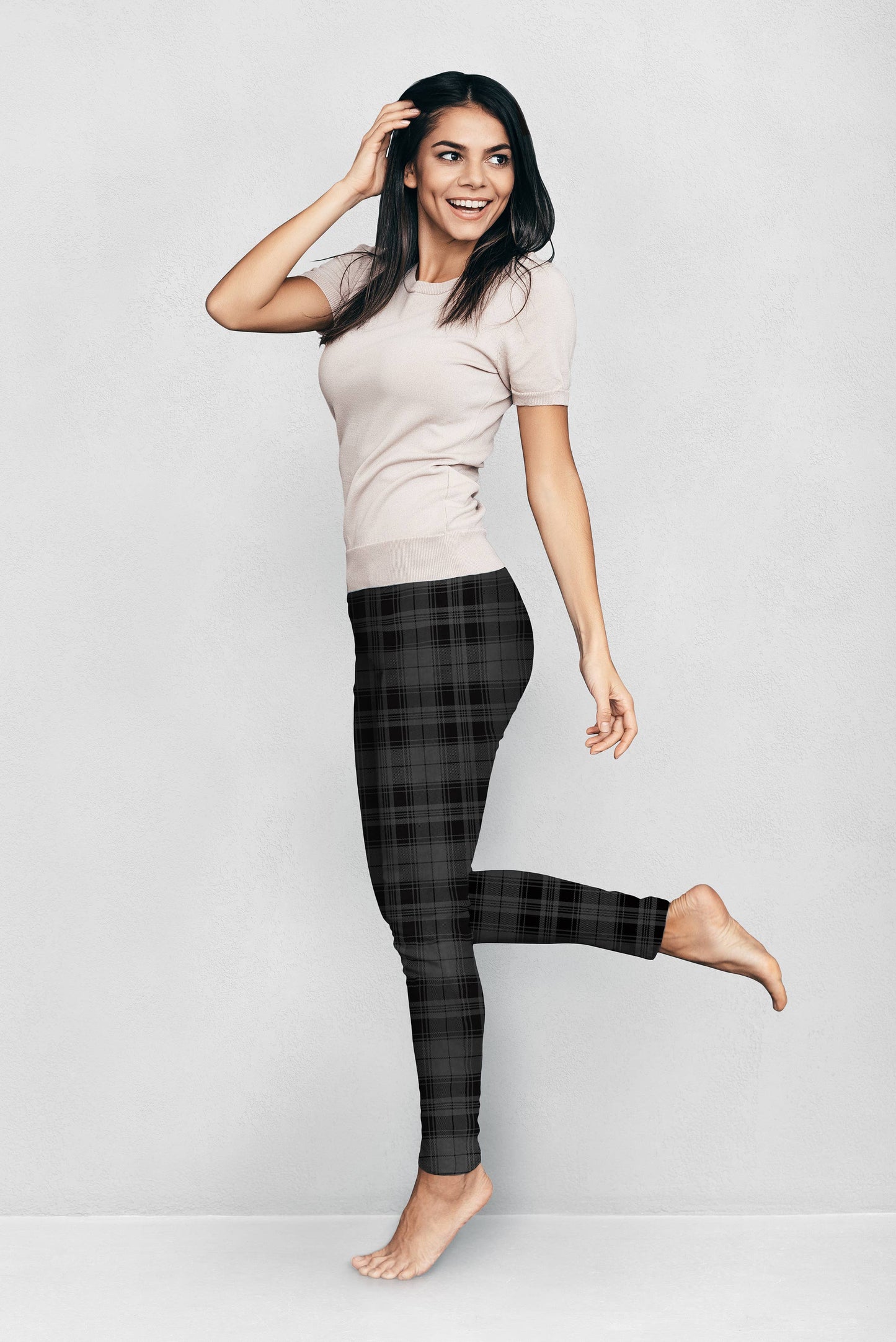DM Merchandising - Britt's Knits Printed Fleece Lined Leggings Open Stock: Leopard / Large/ X-Large