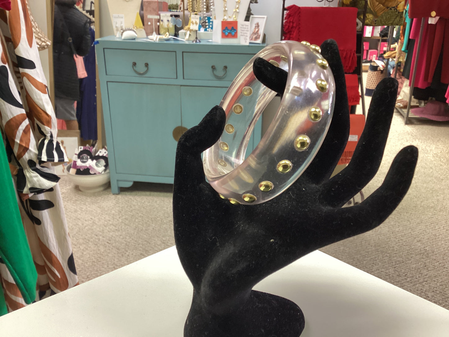 DJ CREATIVE ACRYLIC BANGLE WITH STUDS