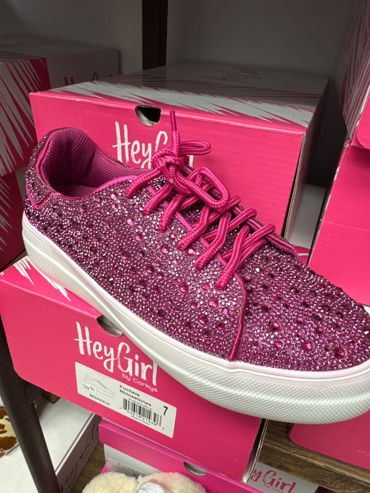 Hey Girl by Corky's Bedazzle Tennis Shoe
