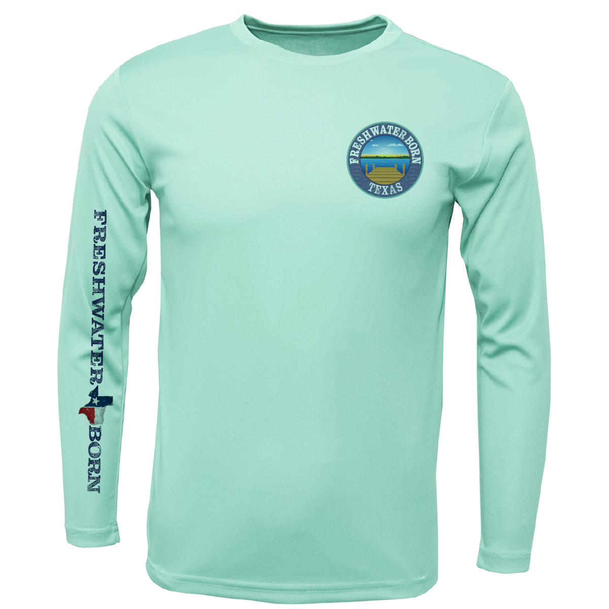 Waco Freshwater Born Men's Long Sleeve UPF 50+ Dry-Fit Shirt