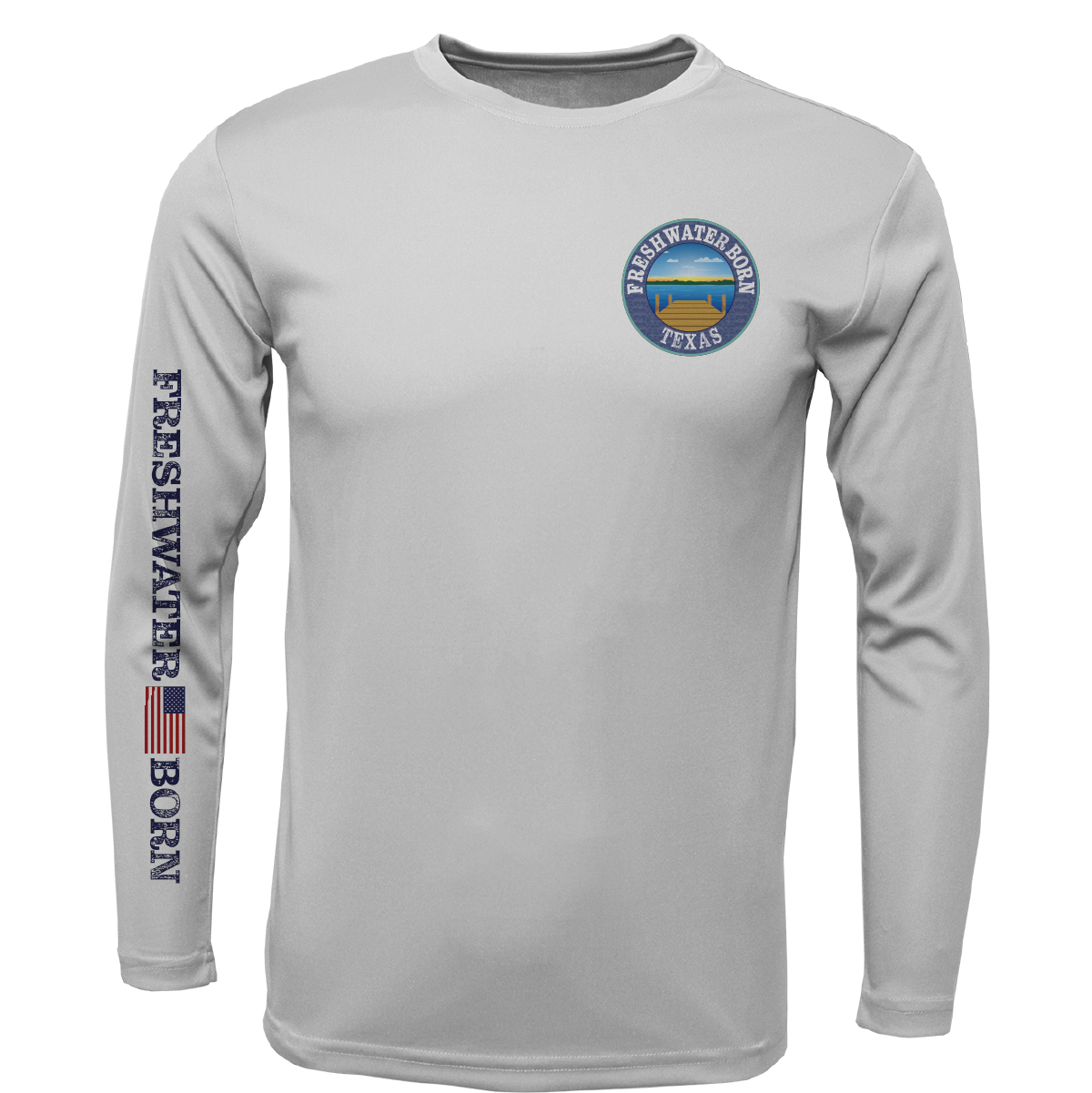 Texas Freshwater Born "All For Rum and Rum For All" Boy's Long Sleeve UPF 50+ Dry-Fit Shirt