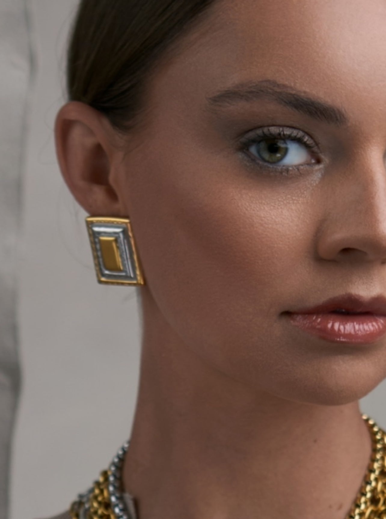 RECTANGLE MIX EARRINGS E-01-20