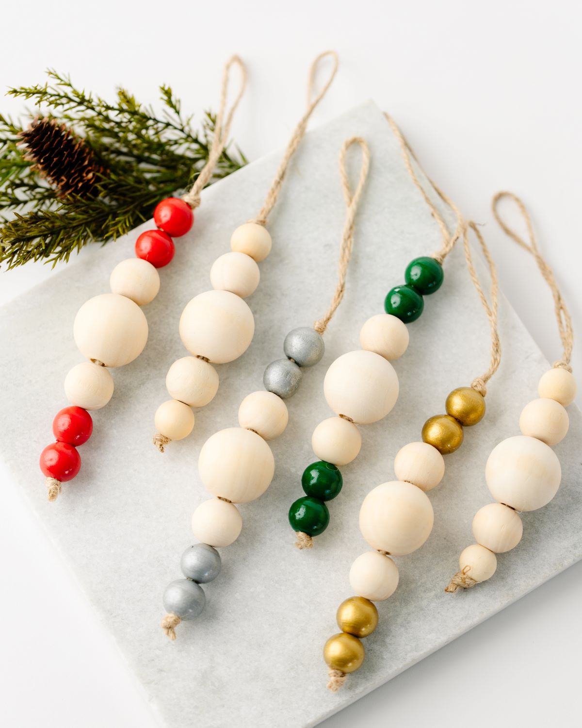 Carmen Wood Bead Ornament