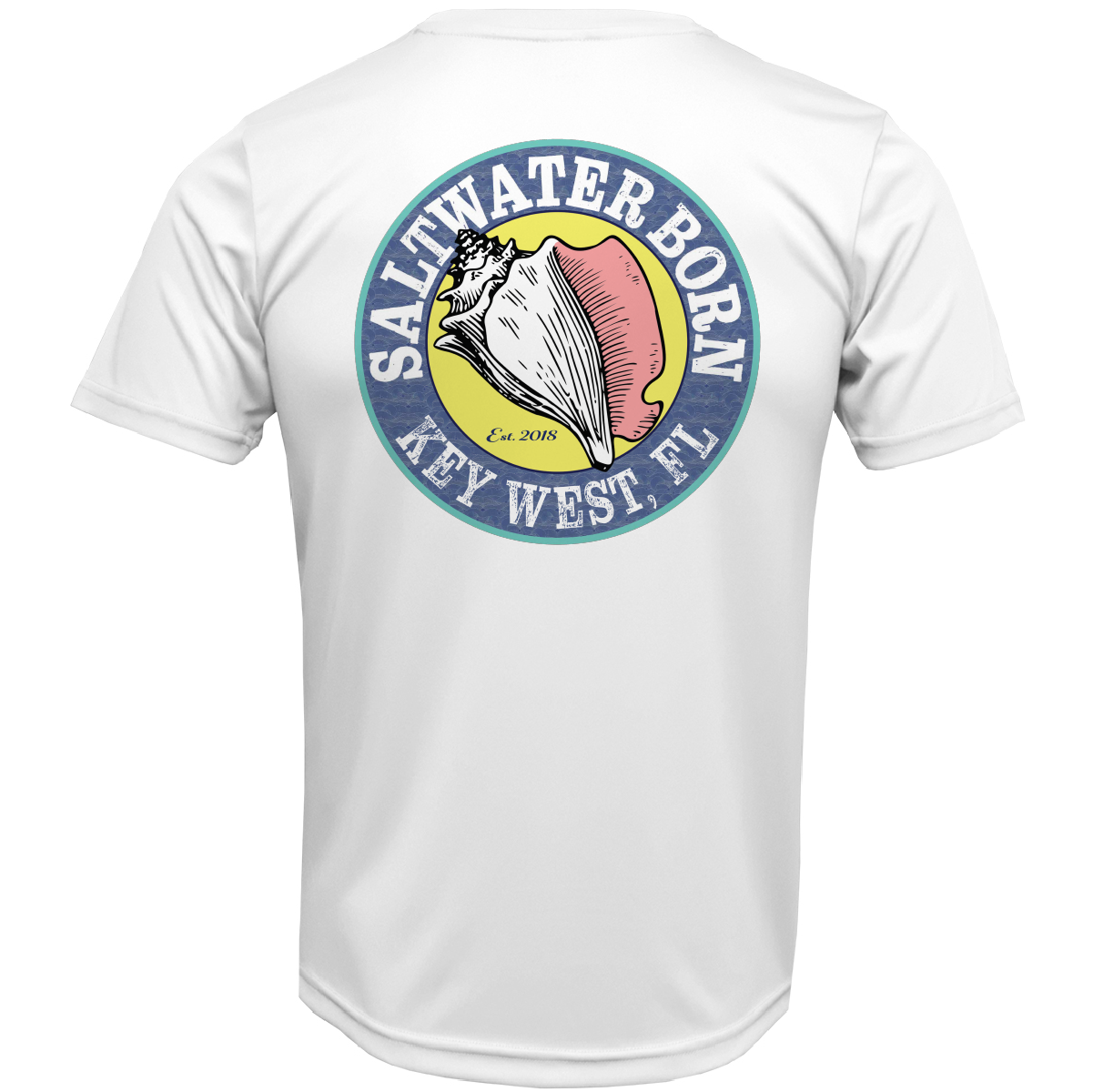 Key West, FL Marlin on Chest Short Sleeve UPF 50+ Dry-Fit Shirt