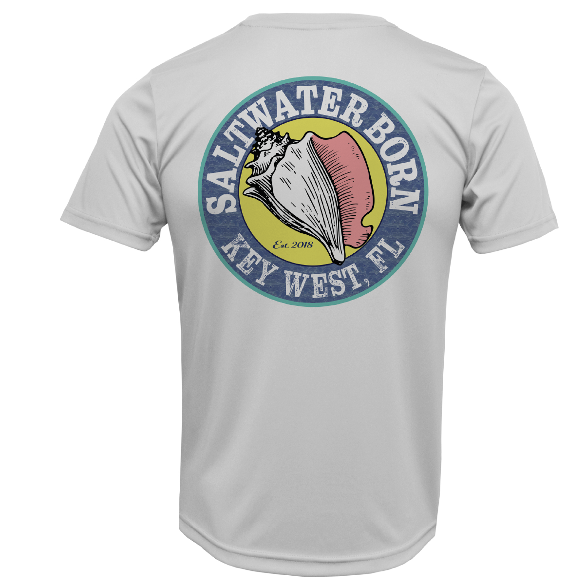 Key West, FL Mahi on Chest Short Sleeve UPF 50+ Dry-Fit Shirt