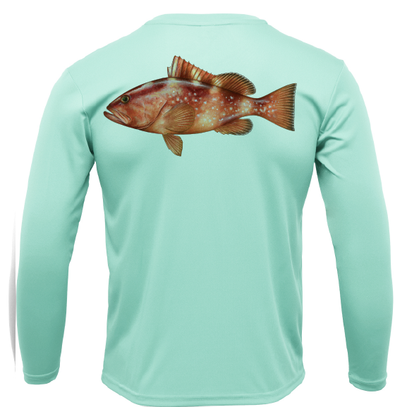 USA Grouper Long Sleeve UPF 50+ Dry-Fit Shirt