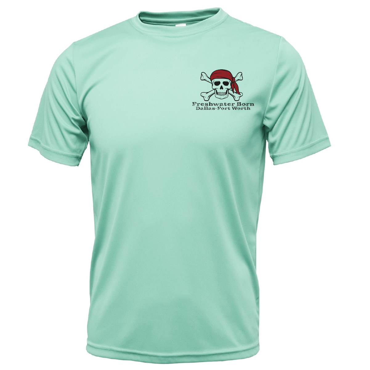 DFW, TX Freshwater Born "Surrender The Booty" Men's Short Sleeve UPF 50+ Dry-Fit Shirt