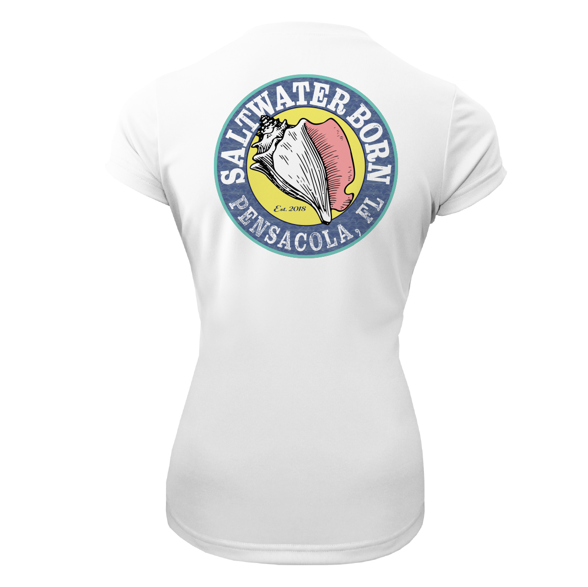 Pensacola, FL "Life Is Better At The Beach" Turtle Women's Short Sleeve UPF 50+ Dry-Fit Shirt