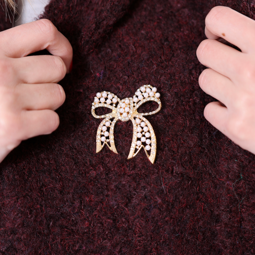 Magnetic Brooches-Bow