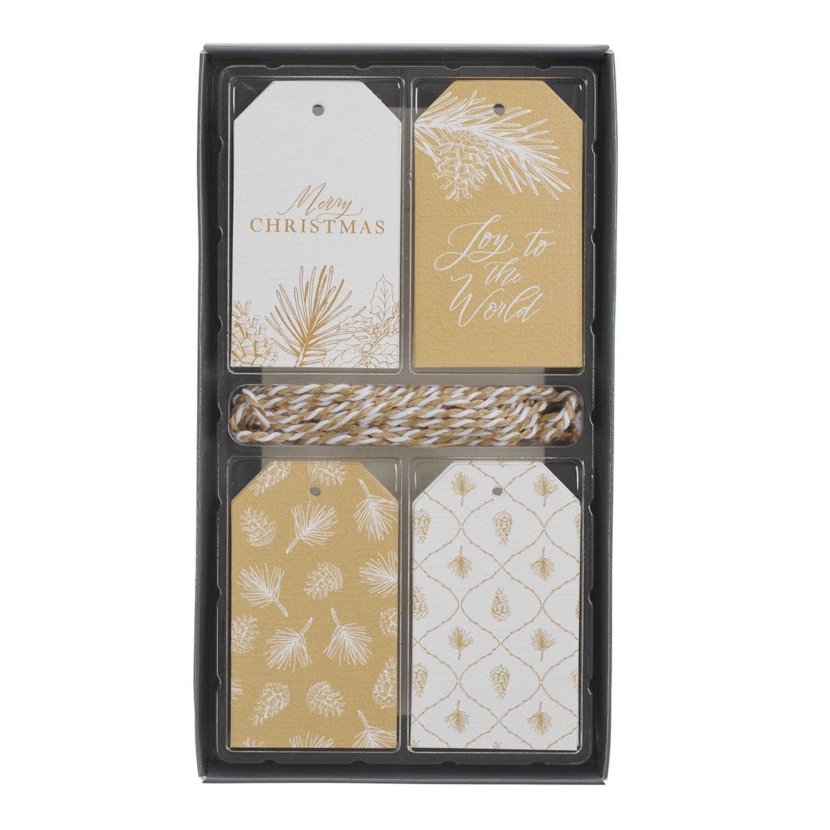 Christian Art Gifts - Gift Tags 16pc Christmas Gold/White
