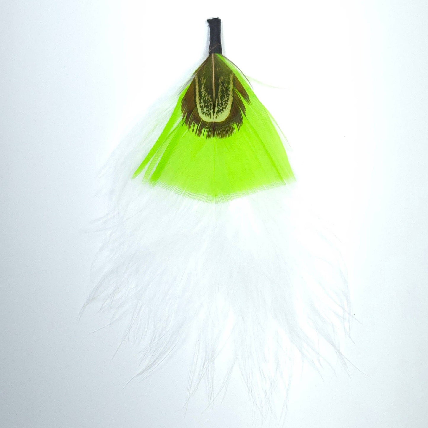 Greater Goods Imports - HT0078 GH1215 FEATHER: WHITE BROWN
