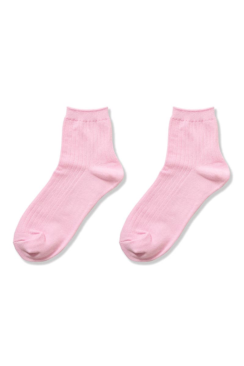 42POPS - .SI-26275 Cotton Crew Socks: H BEIGE-167936 / OS