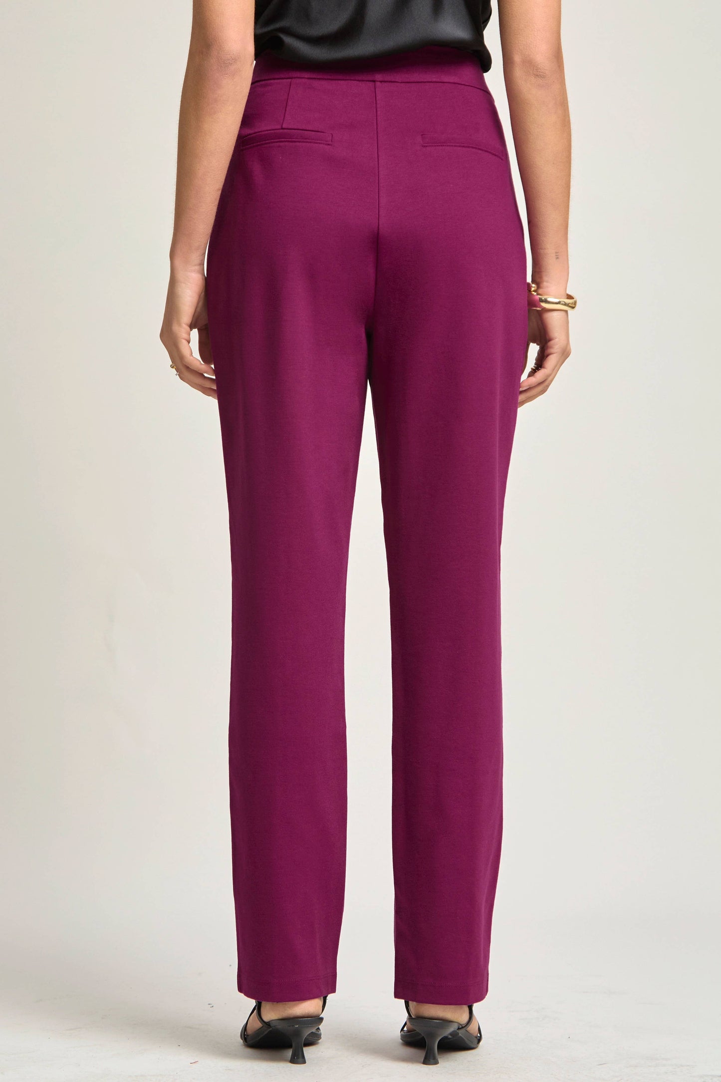 Dear Scarlett - Magic High-Rise Barrel Pants: Black / XL