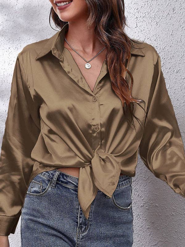 UZ Wholesale Long Sleeve Blouse FUCHSIA L