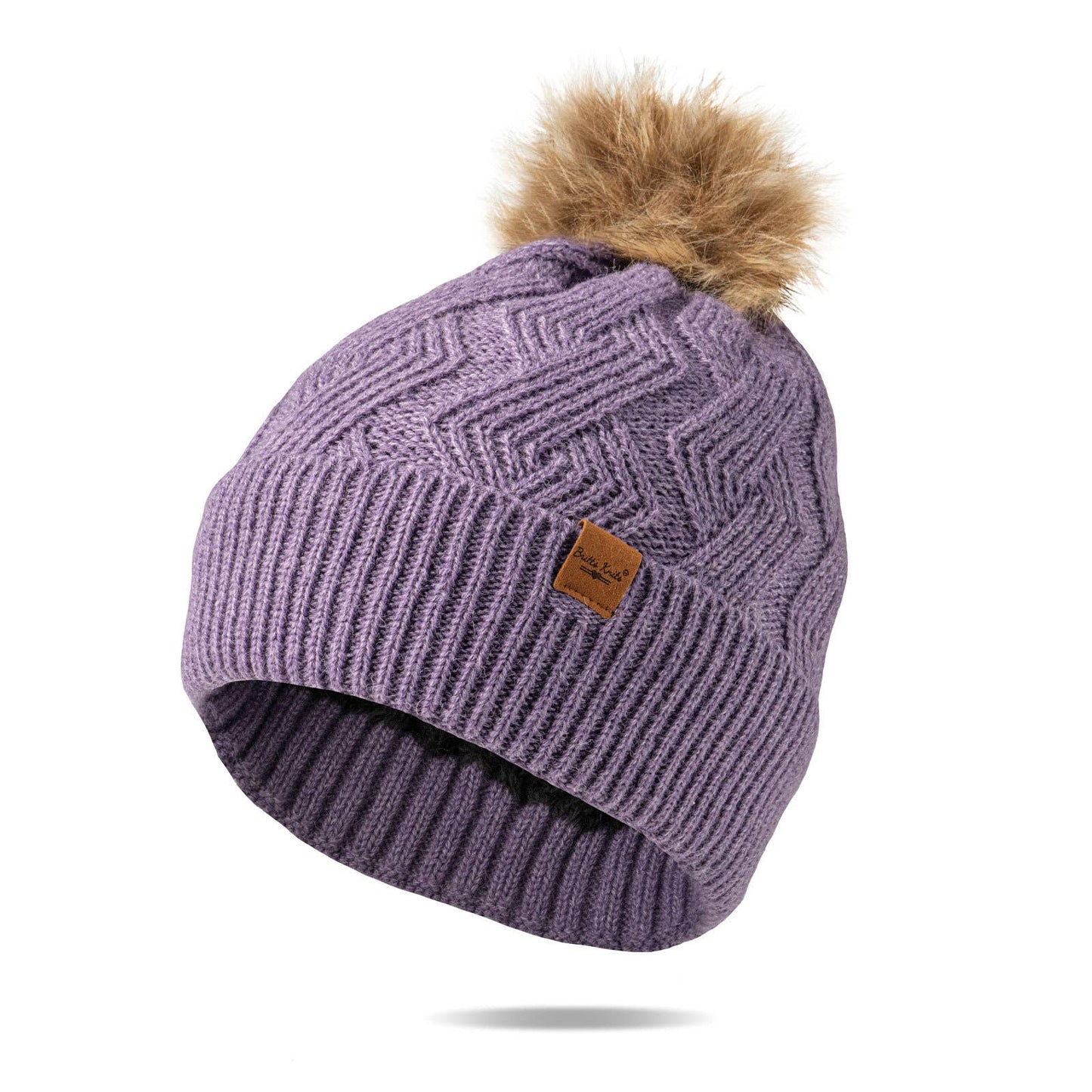 DM Merchandising - Britt's Knits Mainstay Pom Hat Open Stock: Purple