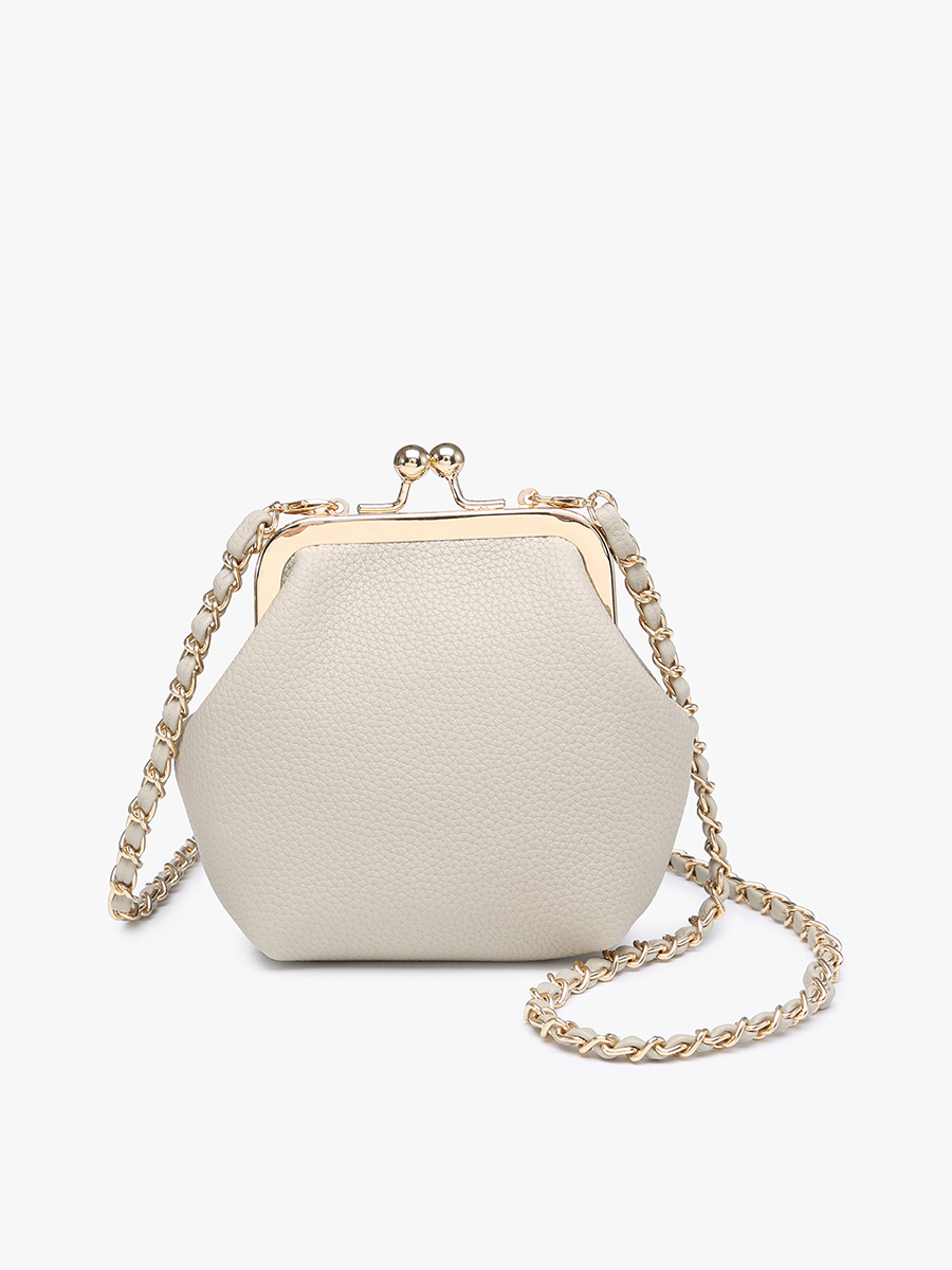 Jen & Co. - CP2338 Cleo Coin Pouch Crossbody: Pearl