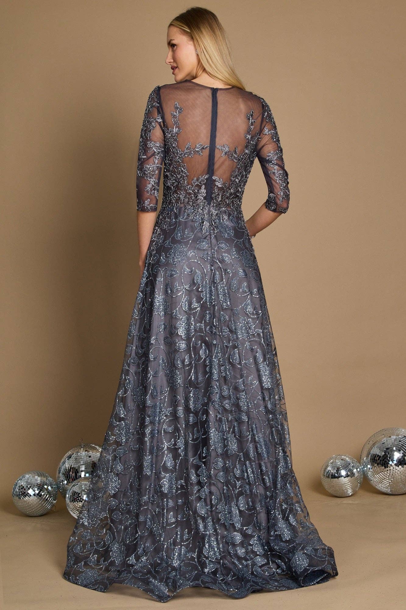 Kos Couture - Long Formal Evening Dress  Wholesale: Black / L