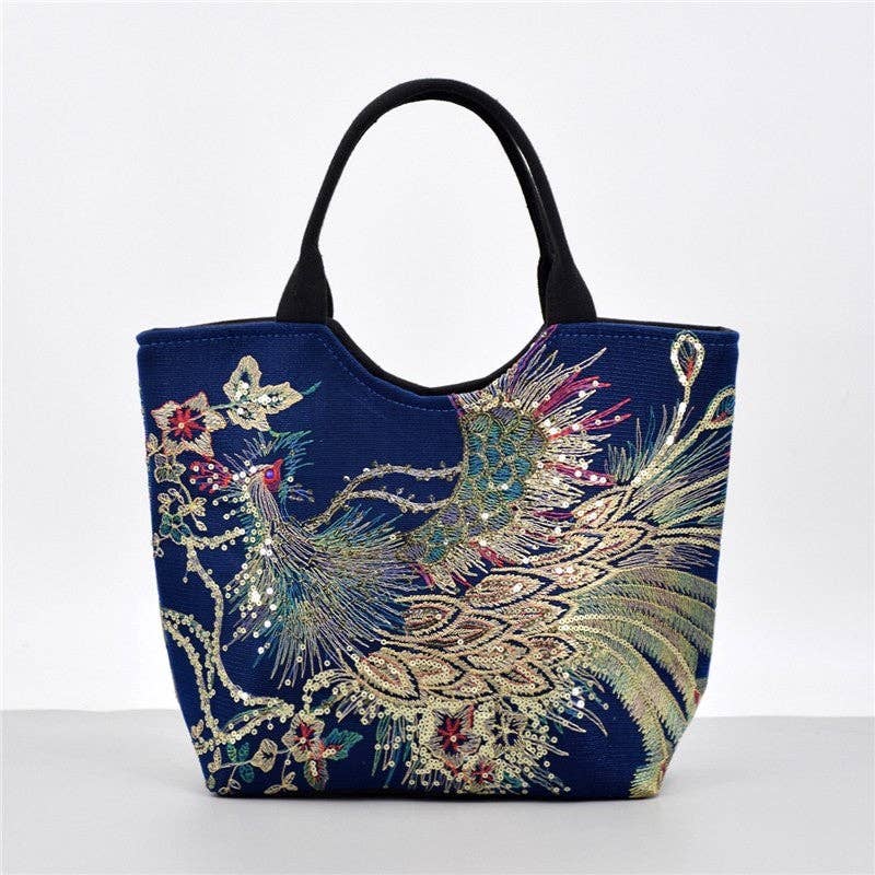 UZ Store - Vintage Embroidered Tote Bag