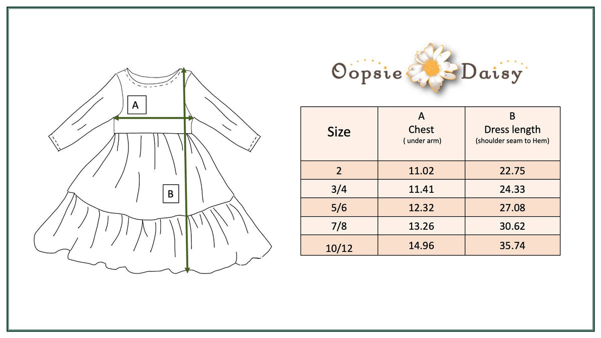 Oopsie Daisy - Girls Emma Dark Magenta Fall Floral Tiered Twirl Dress: 7/8