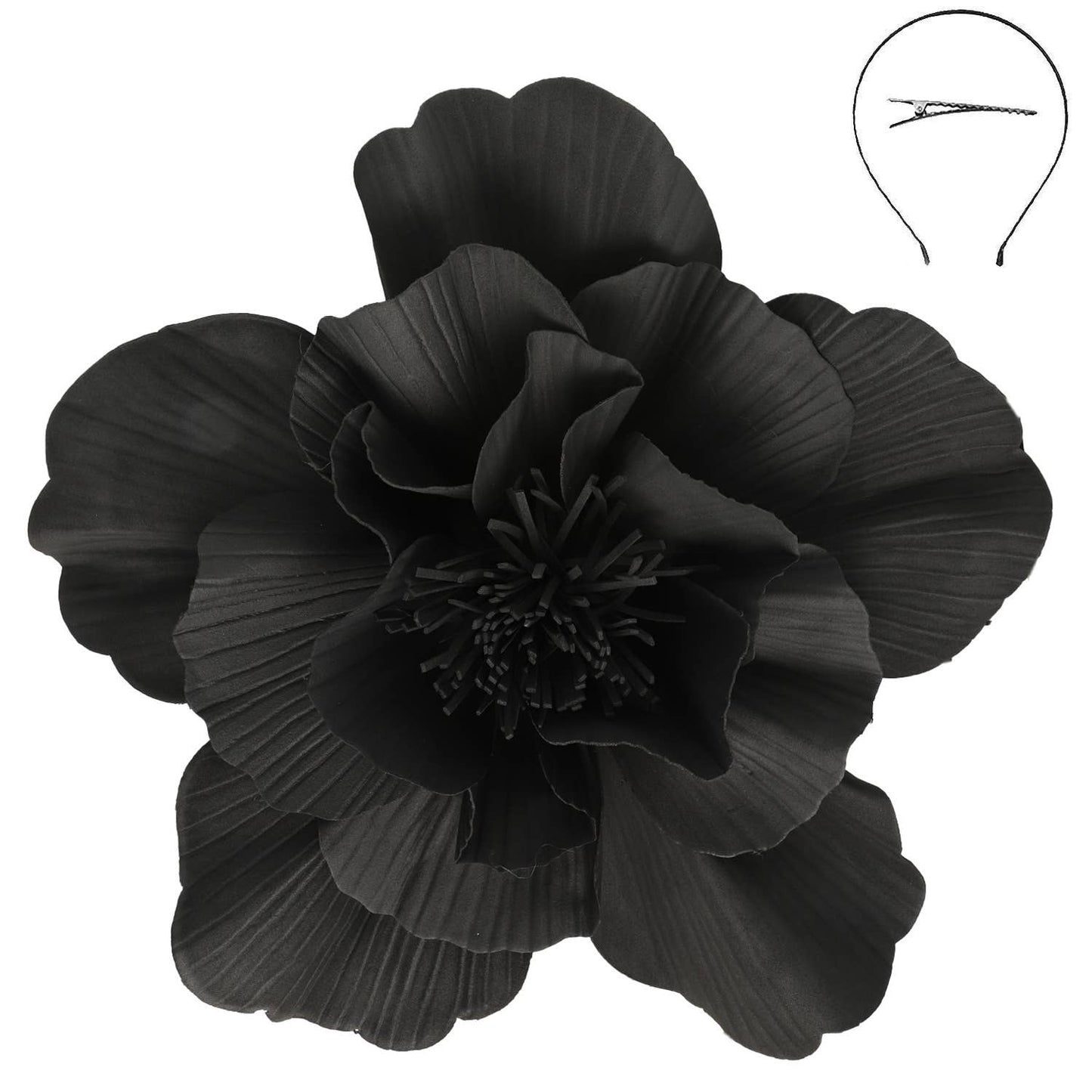 SP Sophia Collection - Lightweight Camellia Flower Fascinator : Lavender
