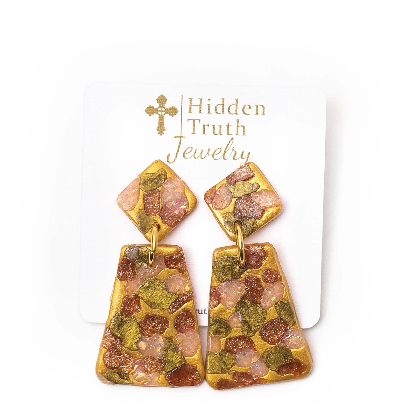 Hidden Truth Jewelry - Gold, Rose Gold, Bronze & Opal Double Dangles
