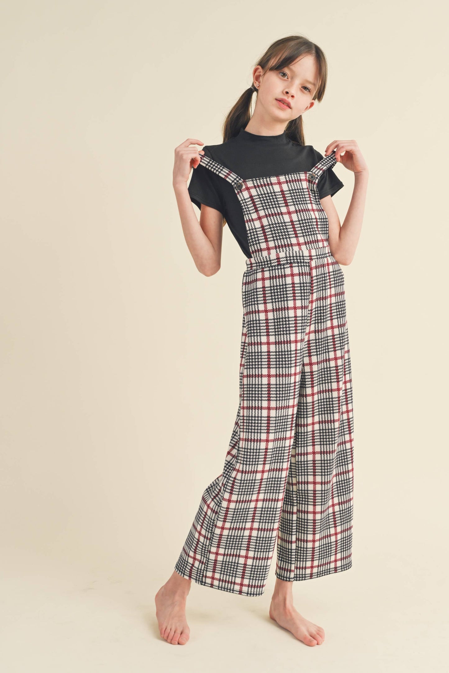 heart and arrow - MOCK NECK AND LIVERPOOL PINAFORE 2 PIECES JUMPSUIT