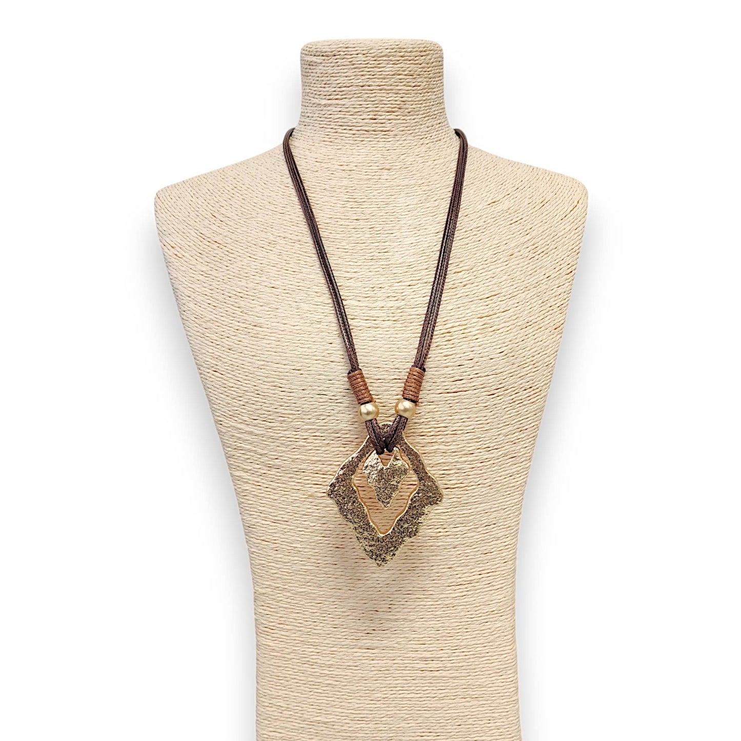 Bijoux Envie Statement Jewelry - Gold Necklace | Vintage | Pendant | Chunky | Boho | Fall