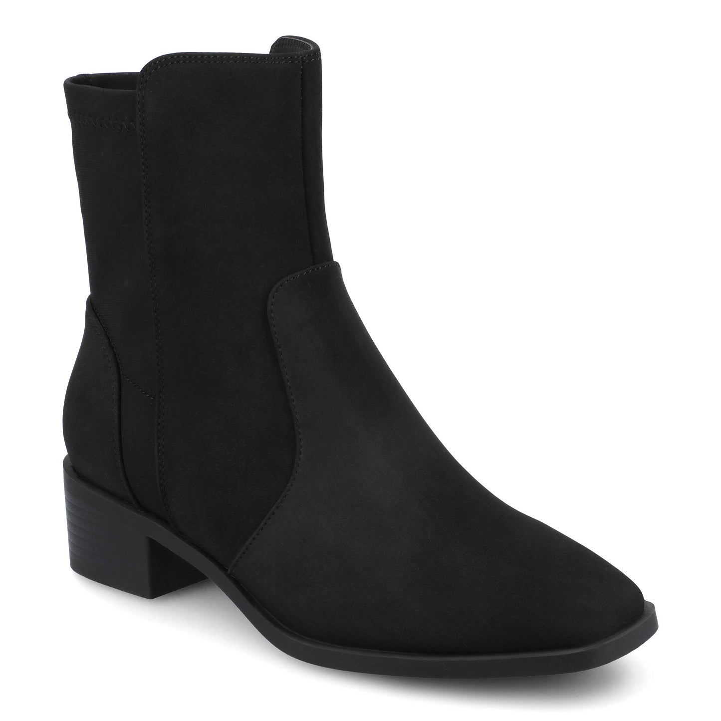 Journee - Journee Womens Renna Wide-Width Chelsea Boots: Black Suede / 9.5