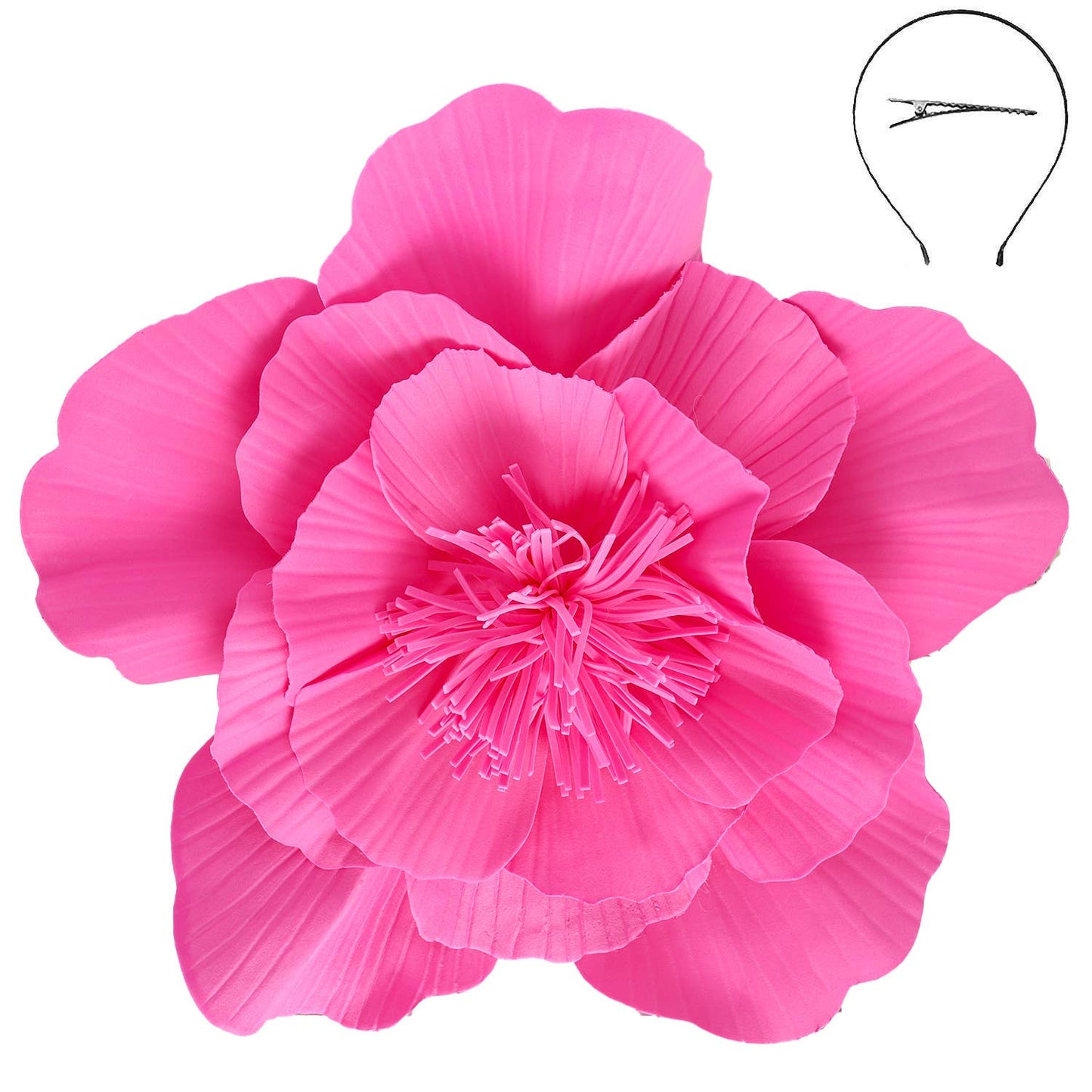 SP Sophia Collection - Lightweight Camellia Flower Fascinator : Red