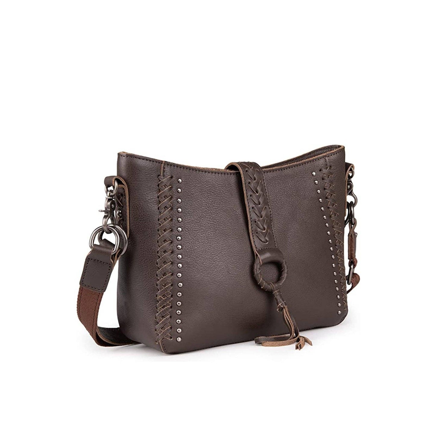 Montana West - MWL-001 Montana West Genuine Leather Collection Hobo/Crossbo: Coffee
