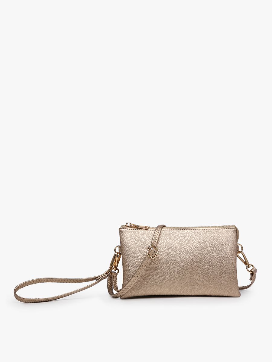 Jen & Co. - M013 Riley Monogrammable 3 Compartment Crossbody/Wristlet: Camo
