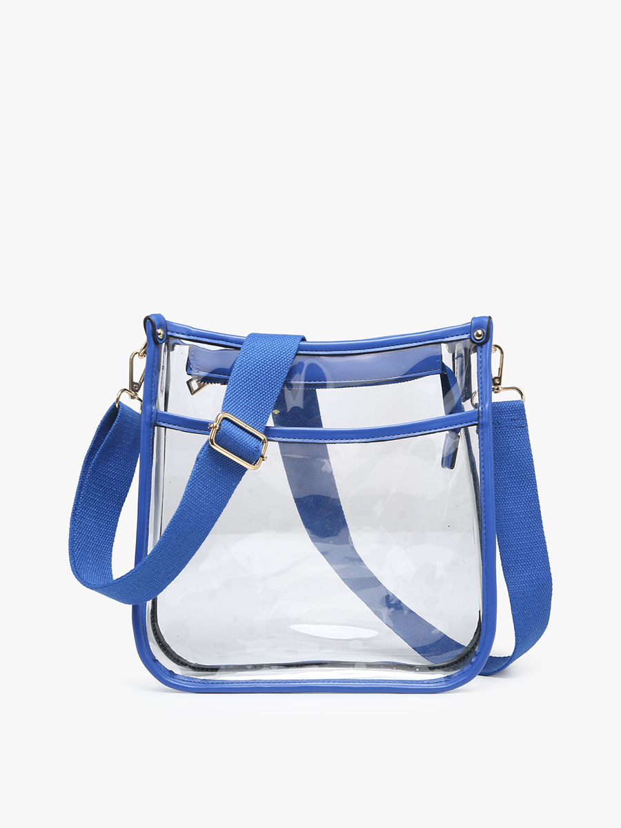 Jen & Co. - M2168CR Posie Clear Crossbody w/ Vegan Leather: Gold